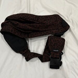 Senarah Brown Leopard Print Sling Carrier